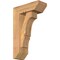 Ekena Millwork Balboa Slat Smooth Bracket w/ Offset Brace, Western Red Cedar, 5 1/2"W x 14"D x 22"H BKT0604X14X22BOA06SWR - alternate 1